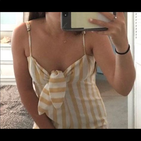 Yellow white jumpsuit - Picture 4 of 4